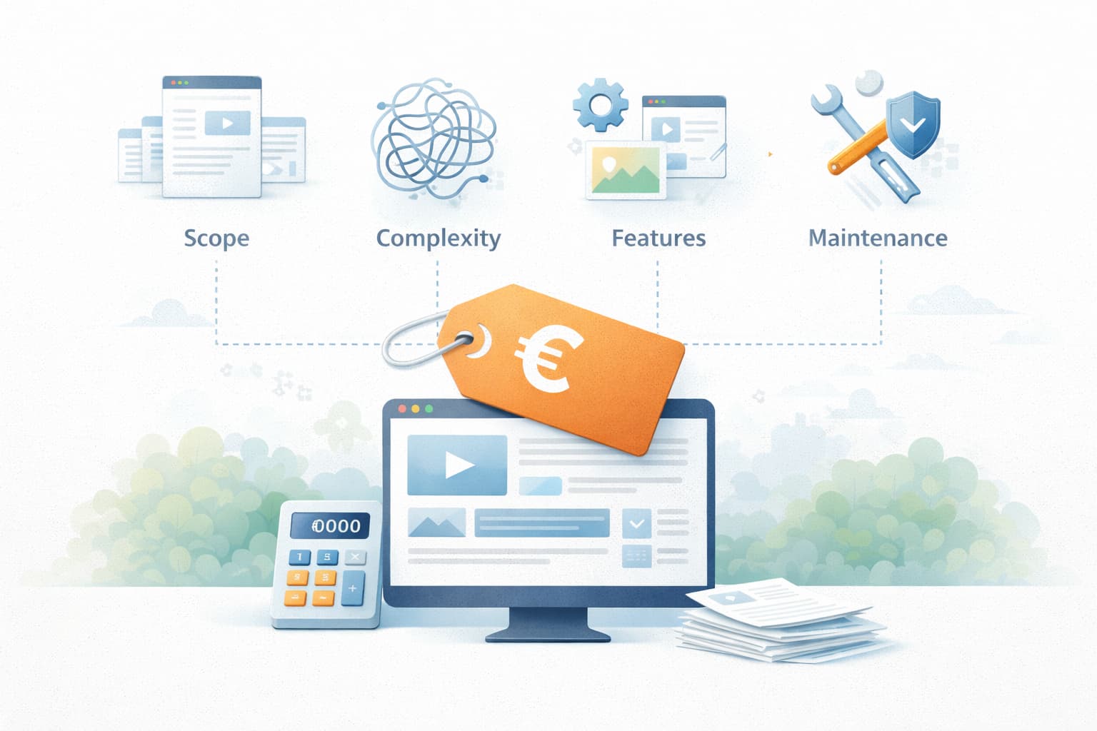 De prijs van een website